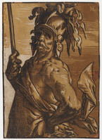 KG 02351
<br/>
Mars, ten halven lijve
<br/>
<em>Goltzius, Hendrick (1558-1617)</em>